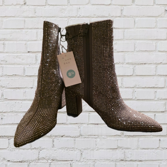 A New Day Cassidy Rhinestone-Embellished Ankle Boots - Picture 4 of 4